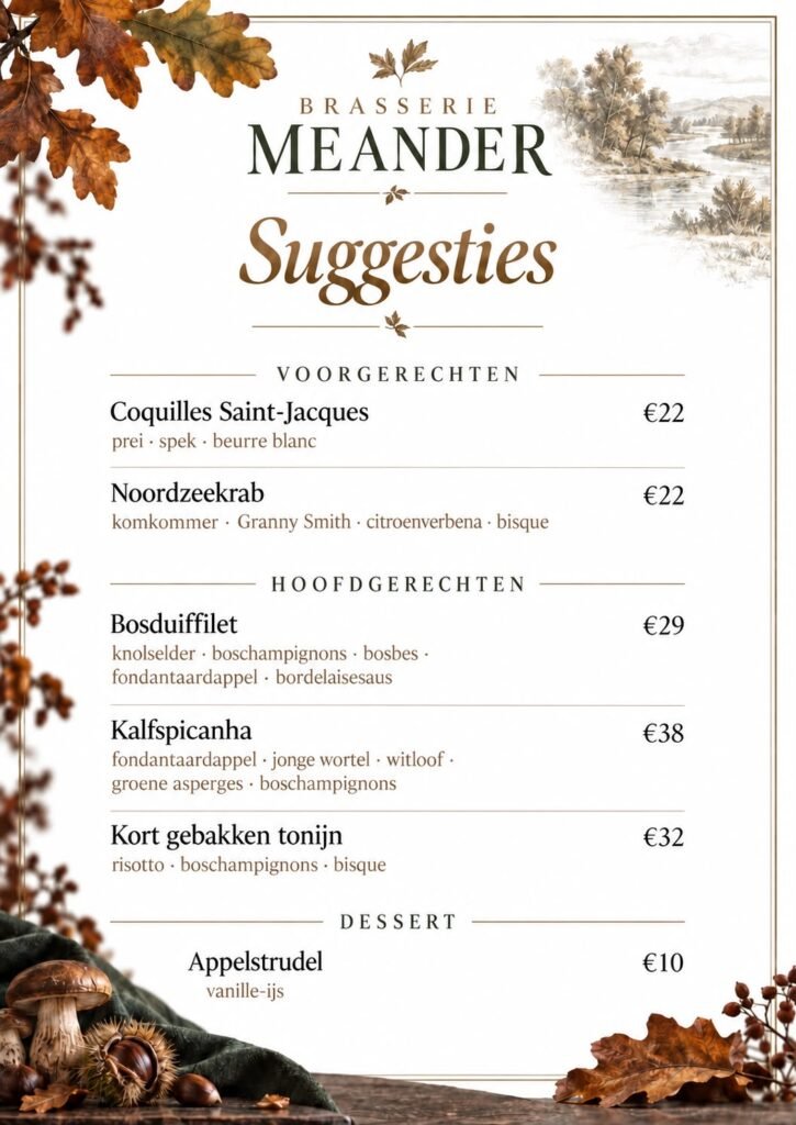 Suggesties Oktober - Meander